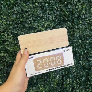 Reloj led bamboo clock