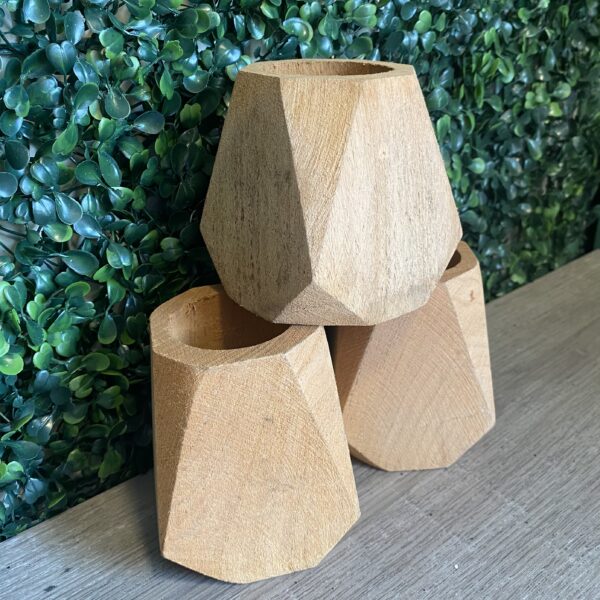 Mate geométrico de madera - Imagen 2