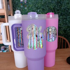 Vaso Quencher Plástico 1 litro con sticker holográfico