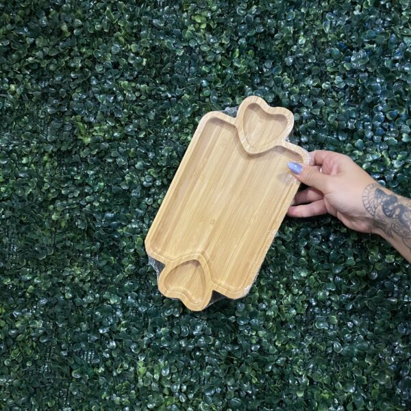 Tabla madera corazon