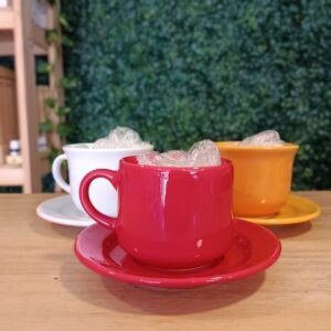 Taza de Té  c/plato ceramica 220ml