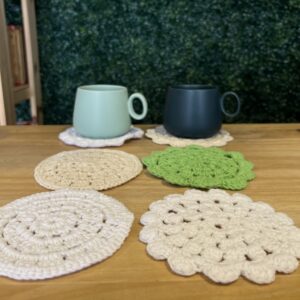 Posa vaso crochet x1u.