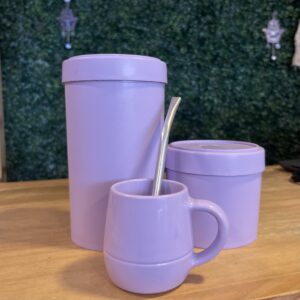 Set Yerbera y Mate con Bombilla