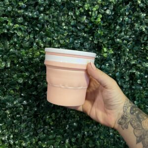 Vaso plegable de silicona con tapa 350ml