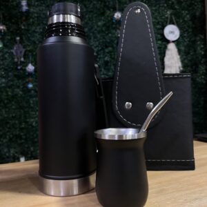 Combo Papà 4: Canasta ecocuero + combo termo/mate LUO