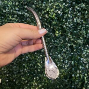 Bombilla pico loro (Corta) acero inox cincelada